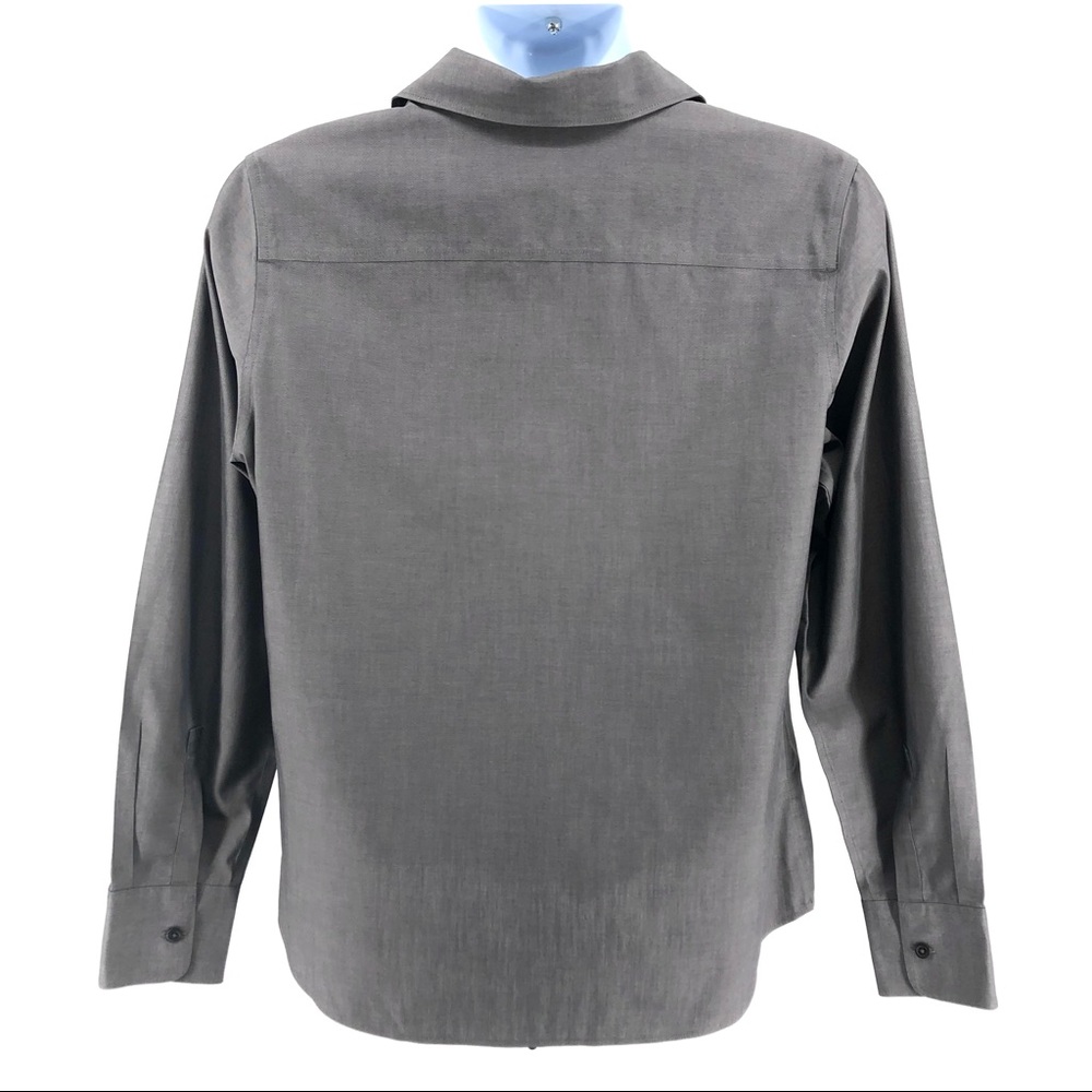 Eddie Bauer Gray Dress Shirt, Size L - Picture 3 of 6